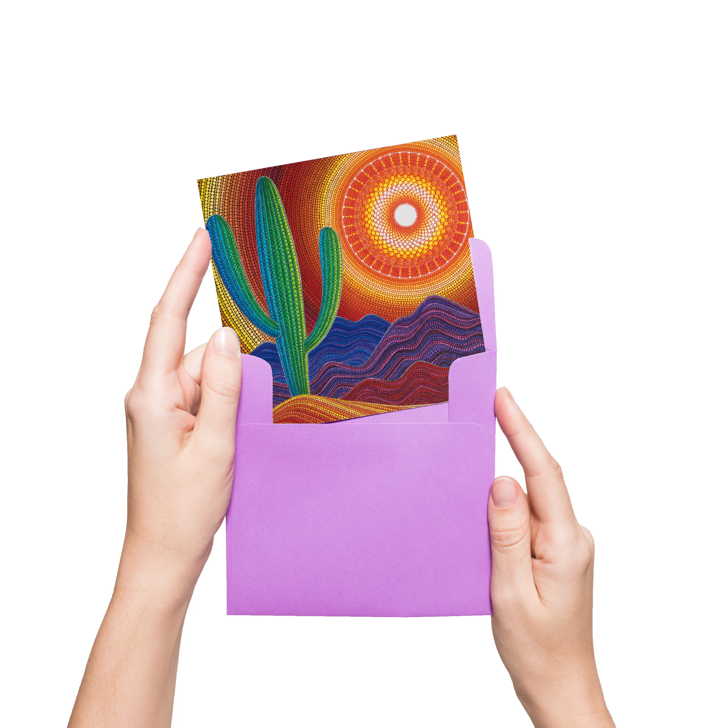 Greeting Card- Arizona Dream — Colourful Artistry | Mandala Stones